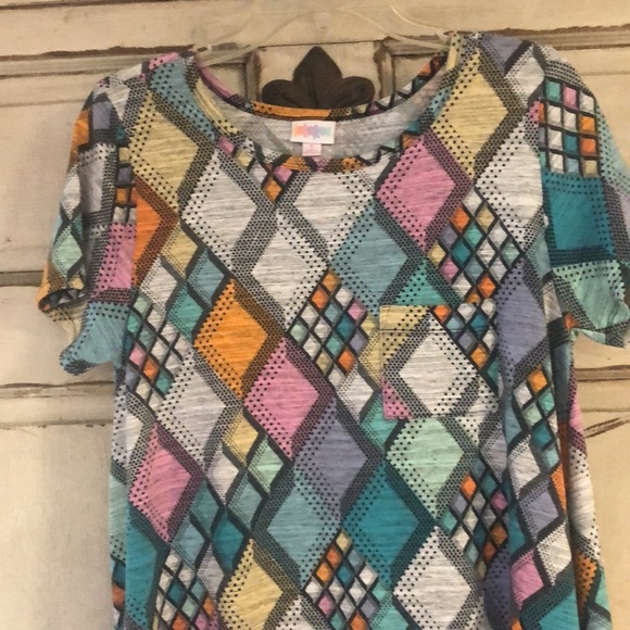 LuLaRoe Carley Swing Dress Casual Summer Easter Spring Beach Size S Hi Low - Picture 8 of 14